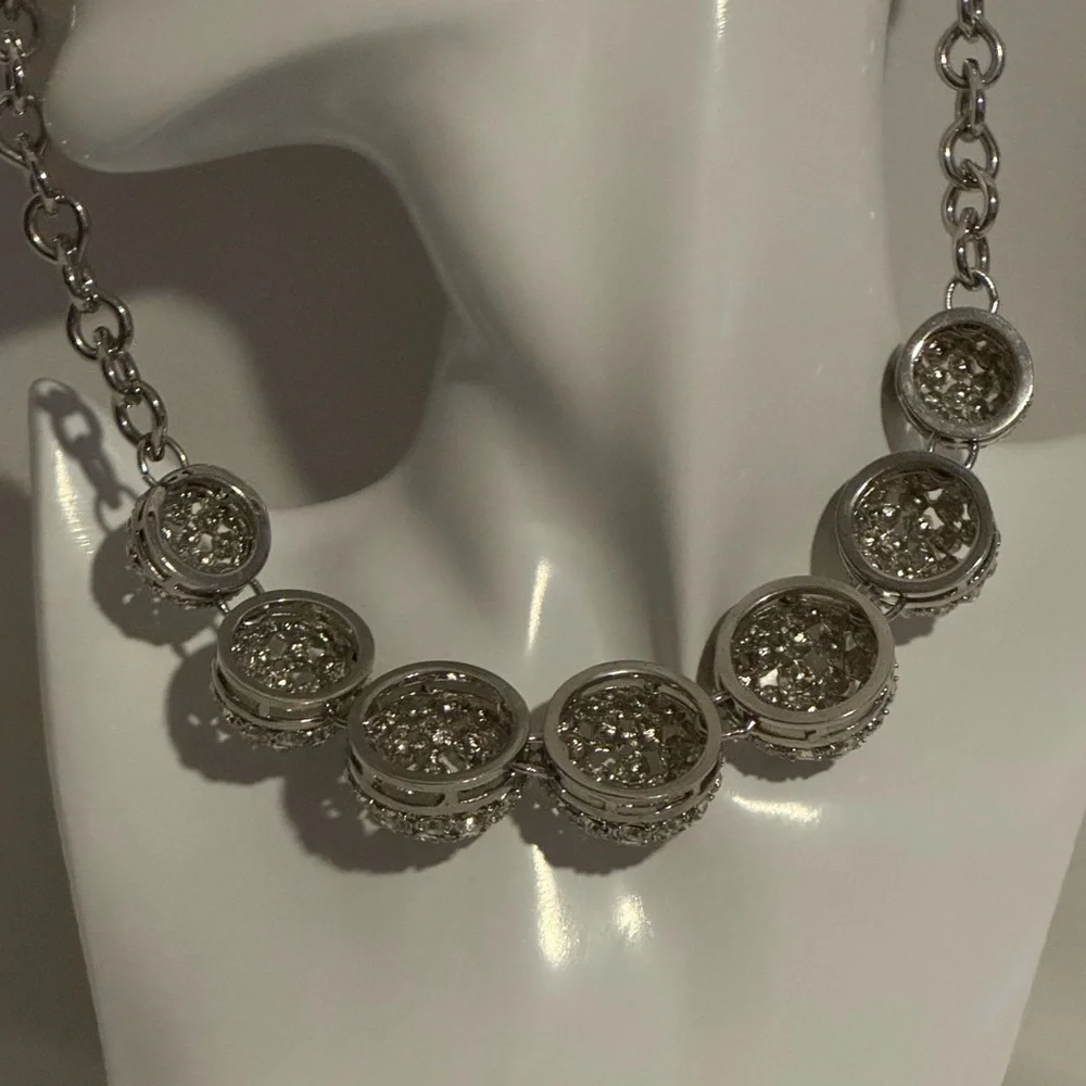 Chicos Silver Statement Necklace